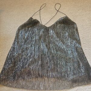 Shimmering Black Women's Top